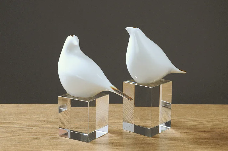 Nordic style unique handmade art and crafts with decorations for home of bird ornaments