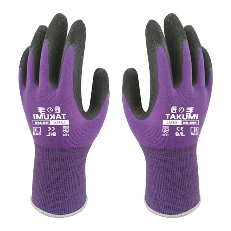 
Hot sale nitrile safety work gloves non-slip work gloves 