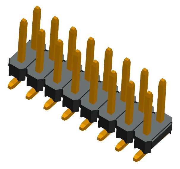 2.54mm Pitch Male Pin Header Tht PCB Header Berg Connector