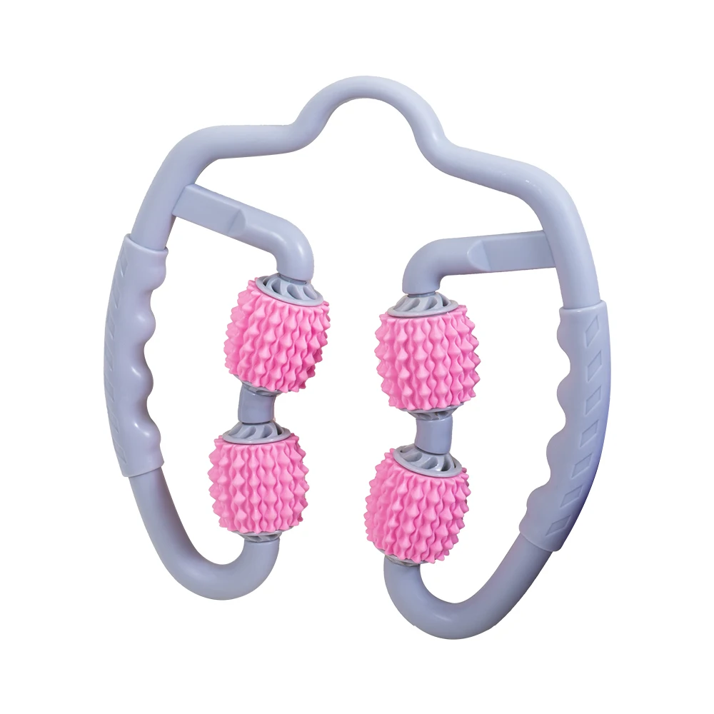 Hot Sell 4 wheel Massager Yoga Loop Leg Clamp Artifact Muscle Relaxation Rolling Stovepipe Stick Yoga Roller Massager