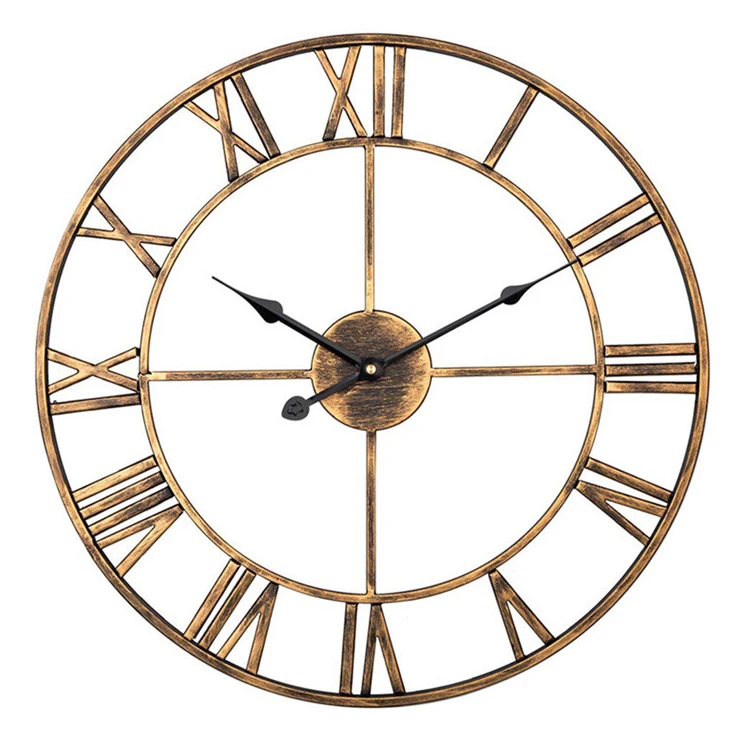 Wholesale Modern Light Luxury Metal Ginkgo Leaf 3d Large Metal Wall Art Decor Hanging Clock For Home Bedroom