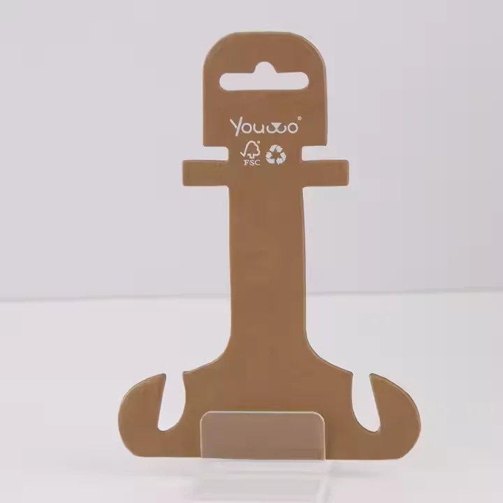 Customized clothing paper hangers environmentally friendly cardboard hangers recyclable degradable paper hangers