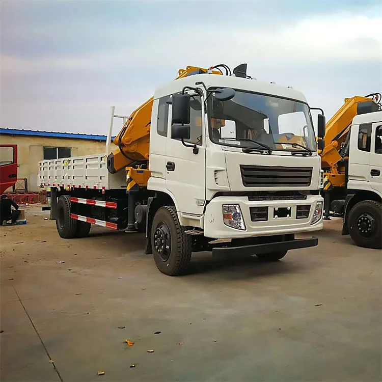 8X4 folding 12ton small  used truck mounted crane for sale crane mounted truck chengli