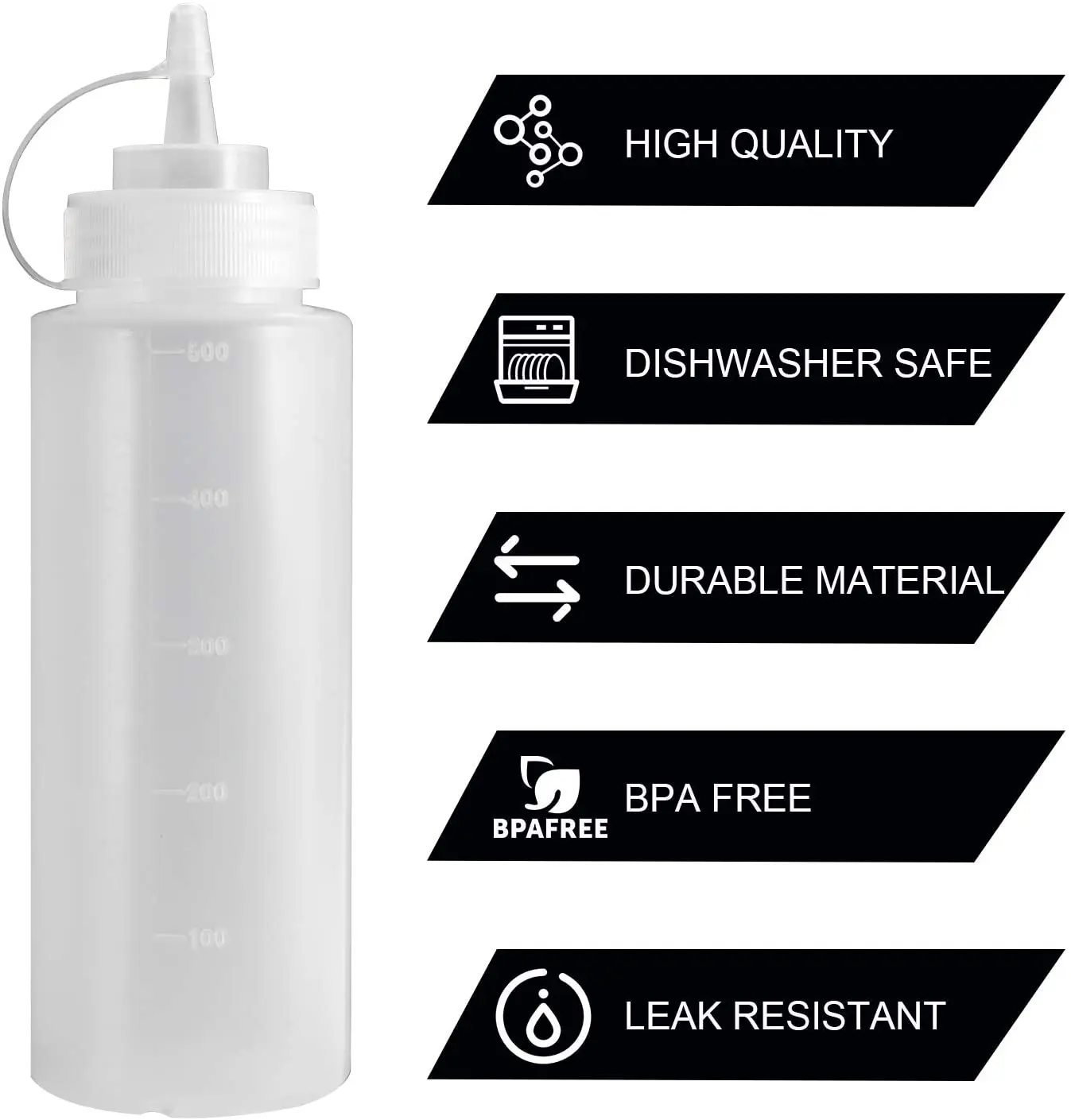 Snack Food Curtains 24OZ Empty Refillable Plastic Squeeze Sauce Ketchup Bottle Dispenser Home Decor PE Cake Bottle Water 400 Pcs