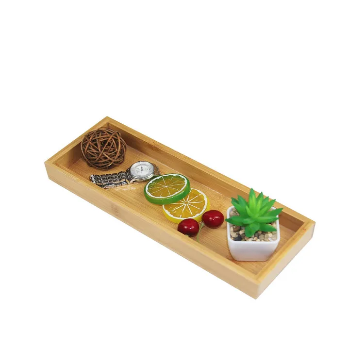 Wholesale Design Wood Toilet Tank Storage Tray Wooden Organizer Tray