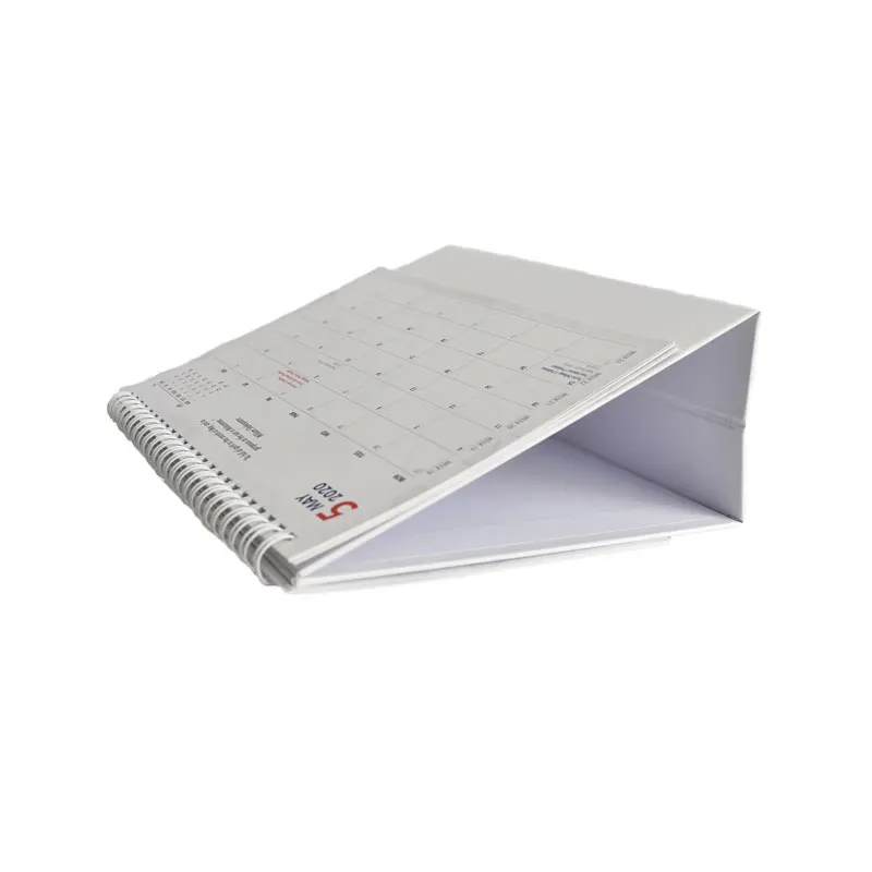 Promotion Custom daily desk calendar printing Monthly weekly Days Wire-O Stand Flip Desk Calendar
