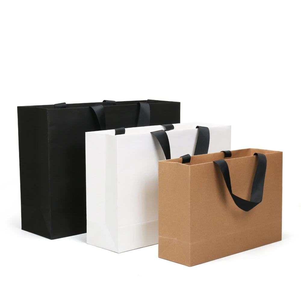 Custom Luxury Clothing Retail Pink Gift Bag Shopping Packaging Paper Bags with your own logo For Clothes