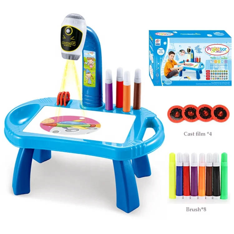 High Quality Educational Projector Painting Learning Doodle Table Pad Toy Set