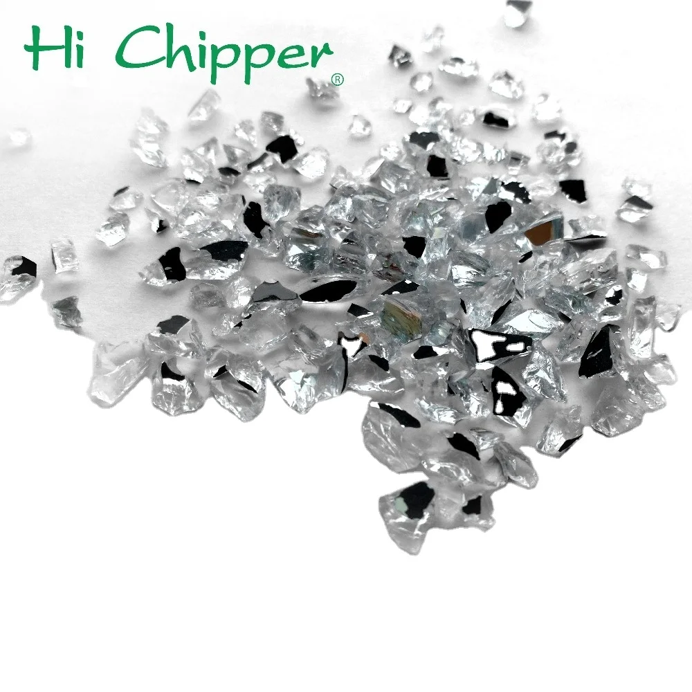 0.3-1.2 mm Decorative Crushed Mirror Glass Chips for Engineered Stone