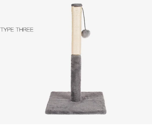 Manufacturer High Quality Simple Sisal Scratcher Post Deluxe Pet Condo Cat Tree House