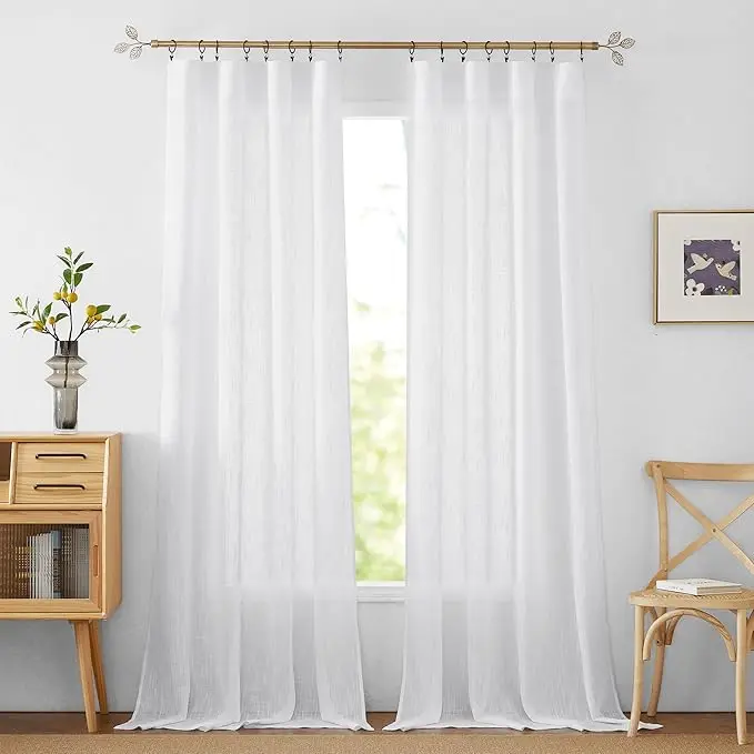 The Living Room Drapes Window Decor Curtain Modern Church Backdrop Decoration Sheer Luxury Bedroom Curtains for Home