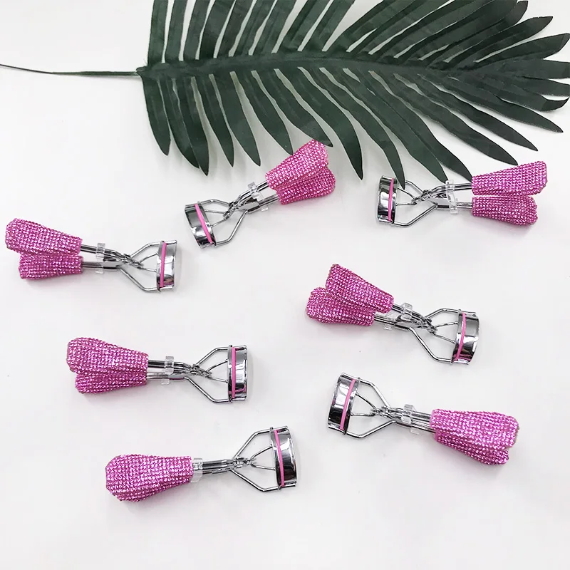 Deluxe Jeweled Bling Rhinestone Lash Curler Gold Pearl Diamond Eyelash Curler