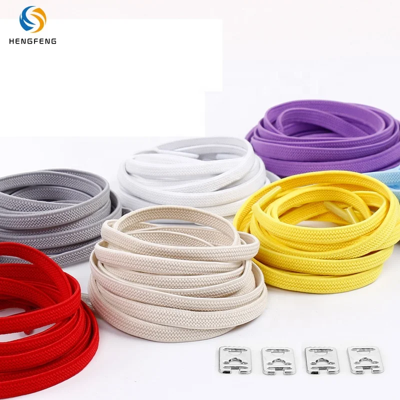 Elastic No Tie Shoelaces Shoe Laces For Kids and Adult Sneakers Shoelace Quick Lazy Metal Lock Strings