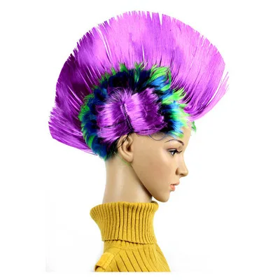 Better Quality Football Fan Hair Wig Fashion Design Word Cup Fan Wig