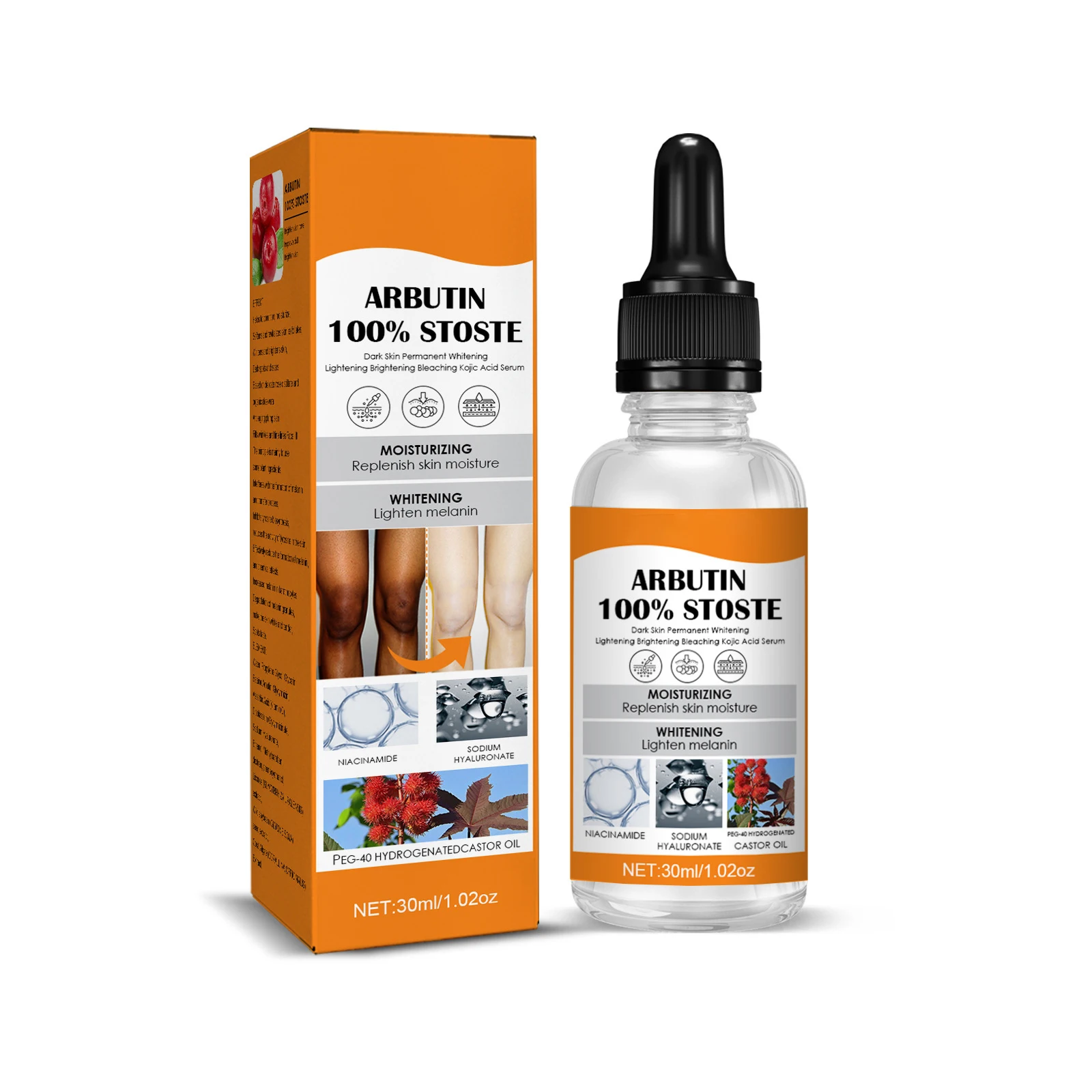 Whitening Lighten Niacinamide Hyaluronic Acid Alpha Arbutin Face Care Serum