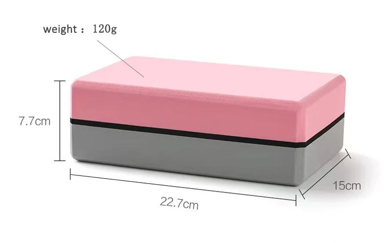 Yoga Blocks Pilates Bricks High Density EVA Foam Exercise Fitness Quality Customized Logo Packing Pcs