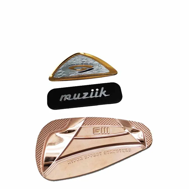 Metal nameplates with 3M adhesive sticker customized for electronic equipment