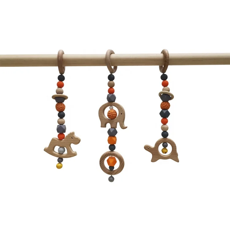 Nordic Baby Room Decor Play Gym Toy Wooden Nursery Sensory Toy Gift Infant Room Clothes Rack Accessories Photography Props