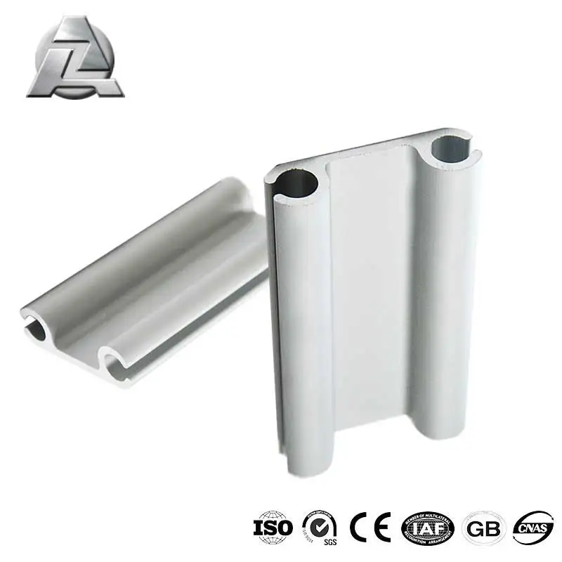 6000 series aluminum alloy ZJD-KD104 double awning keder rails extrusion profile