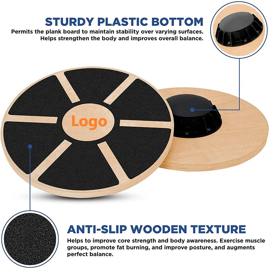 balance board  (8). Small MOQ multifunctional Round Balance Board wobble board  