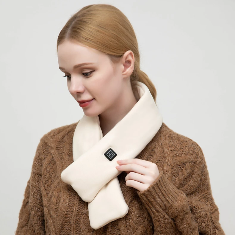Electric Heated Scarves 5V USB Heating Scarf Couple Winter Scarf Neckerchief Plush Collar Shawl Neck Warmer Keep Warm