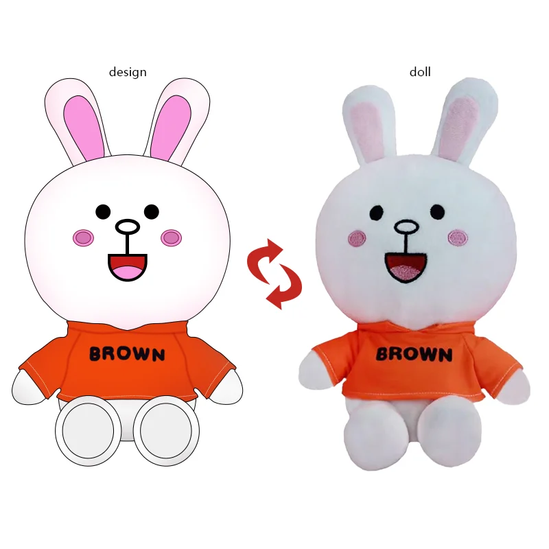 Custom Rabbit Plush Toy For Sale Large Plush Bunny Toy Cute Long-Eared Rabbit Stuffed Animal Toys For Children Gift