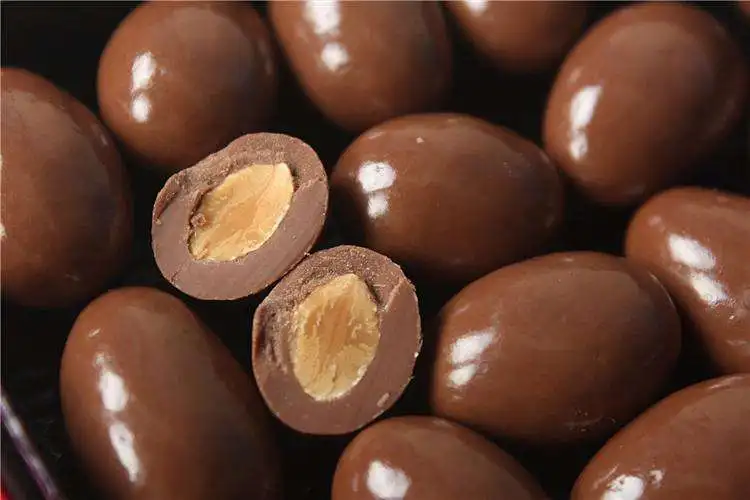 Full Automatic Factory Nuts Dry Fruits Candy Mylikes chocolate coating machine belt coater and polishing machine