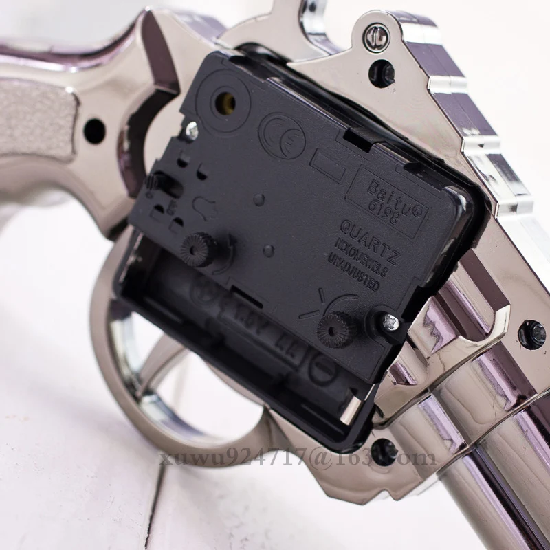 Wholesale Kid Toy Home Alarm Clock Desk Decorative Alarm Clock Plastic Fumeus Missile Hand Gun Table Alarm Clock