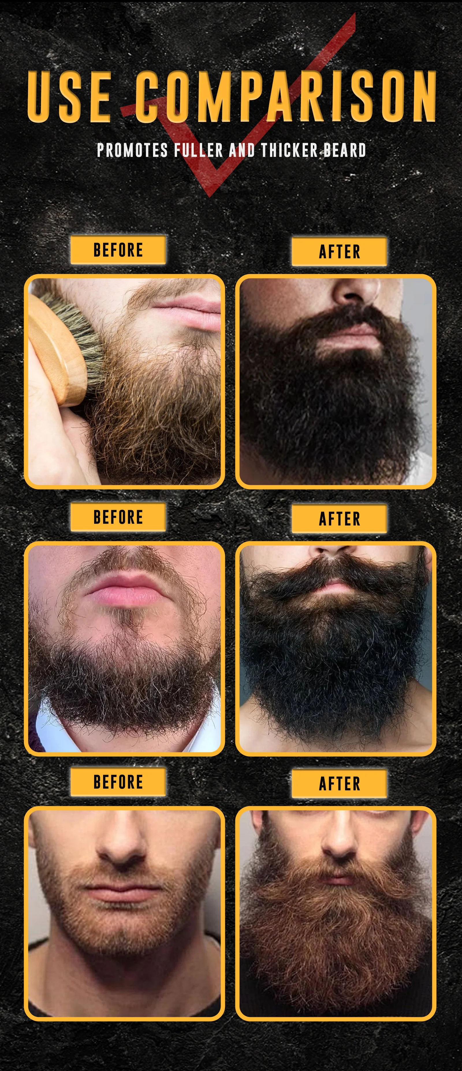 Natural Organic Softens Nourishes Promote Healthy Beard Growth Men Beard Care Kit