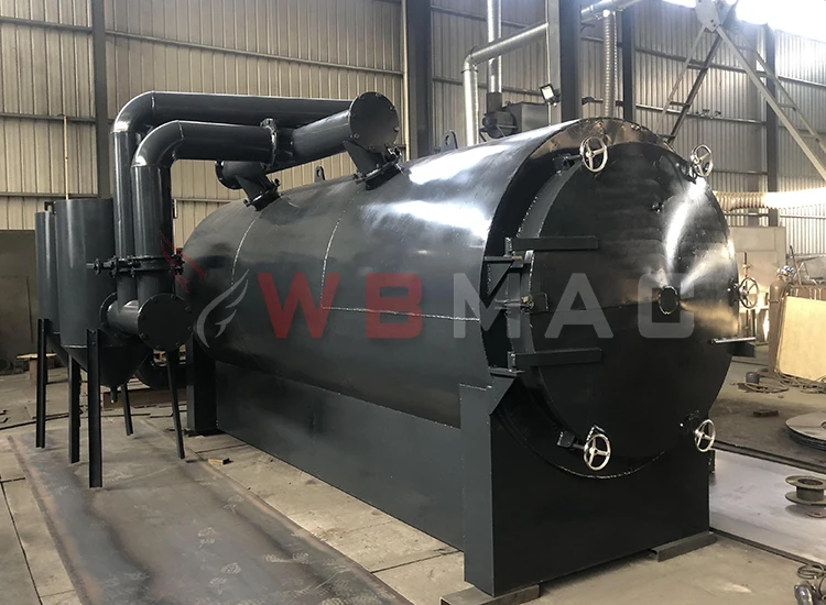 Efficient charcoal output fruit tree horizontal carbonization furnace Wood Airflow stoves Carbonization Furnace for charcoal