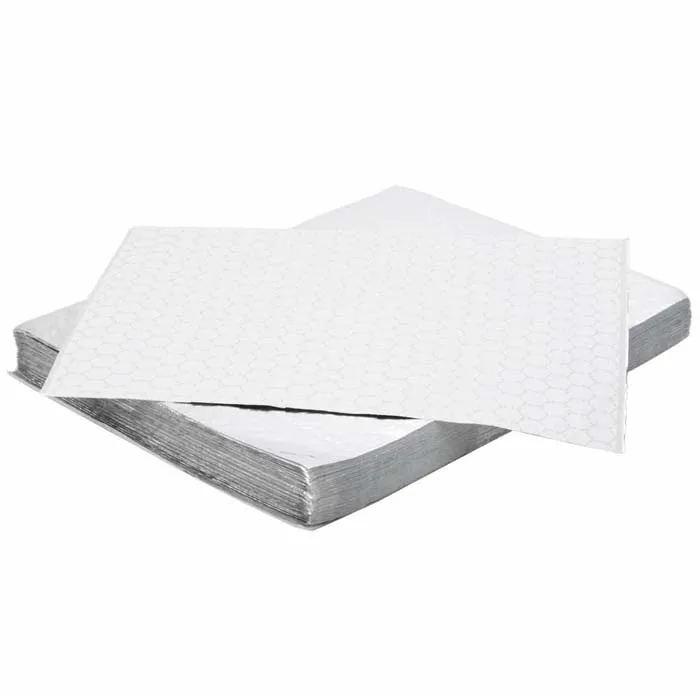 wholesale  factory silver  foil paper  insulated foil sheet paper for hamburger