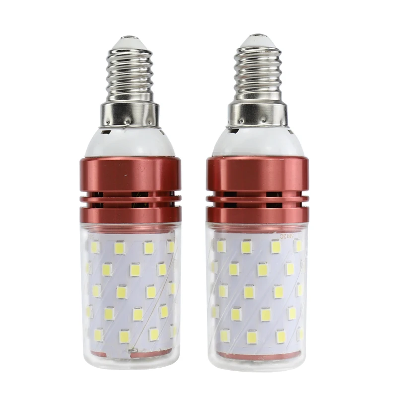 Banquet Hall Living Room Retro Candle Lamp Stepless Dimmable Led Corn Light 360Degree E14 E12 Led Bulb