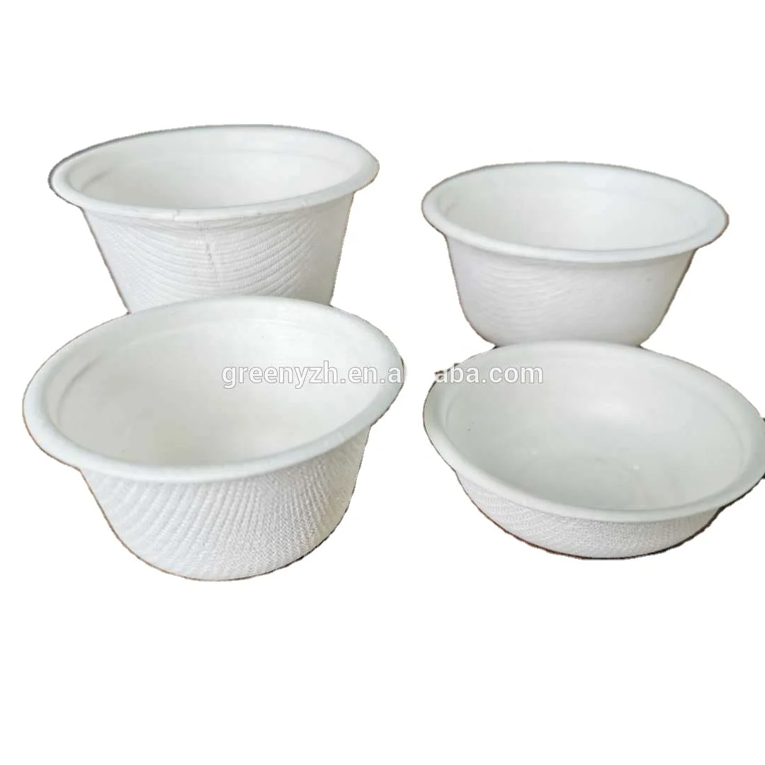Small cups Biodegradable 2 oz bamboo pulp sauce cups with lid disposable saucer 1 2 3 4 oz cup