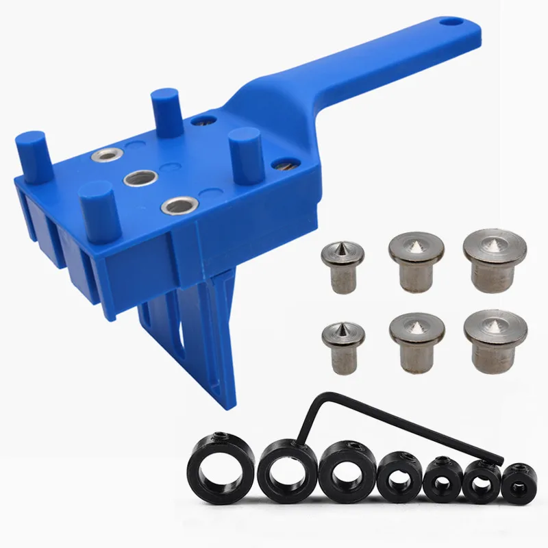 15 Pcs Straiyht Hole locator Pocket Hole Screw Jig Dowel Drill Guide Locator Carpentry Dowel Joints