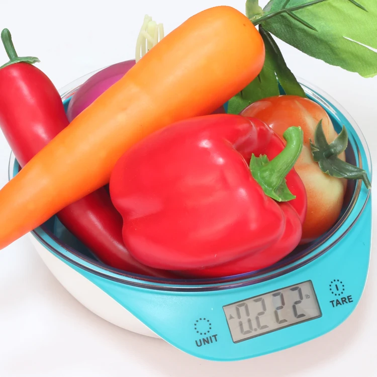 HOT Electronic weighing food scale Digital Kitchen Fruit Scale with bowl PT-2506