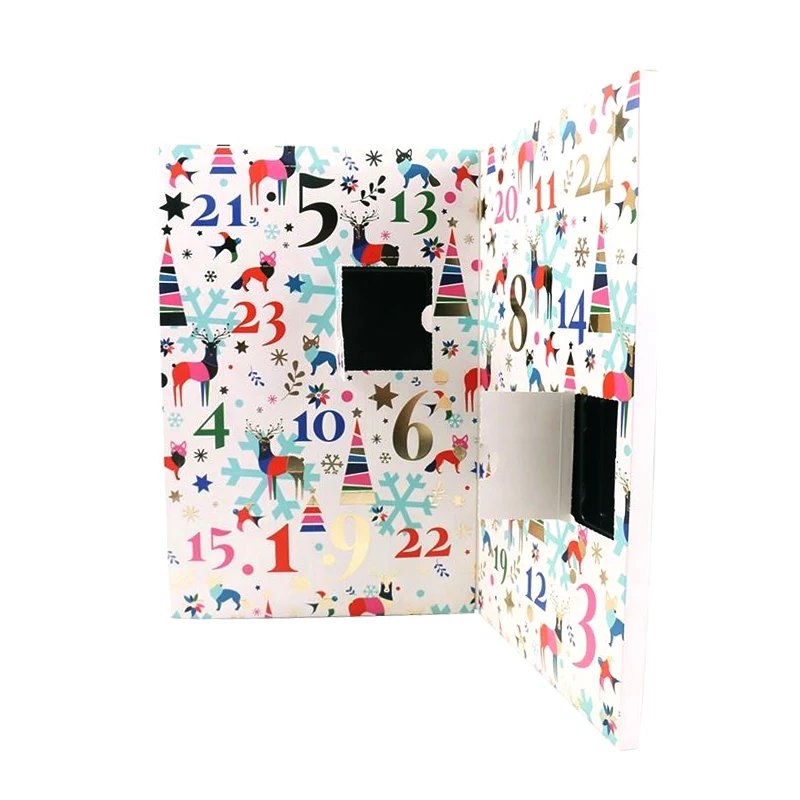 Wholesale Latest Design Luxury Custom Christmas Gift Box Manufacturer Advent Calendar Kids