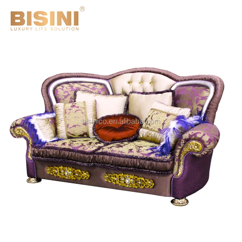 Роскошная мебель бренда Bisini ручной работы для Большого зала, европейская королевская резная секционная мебель из нежного дерева