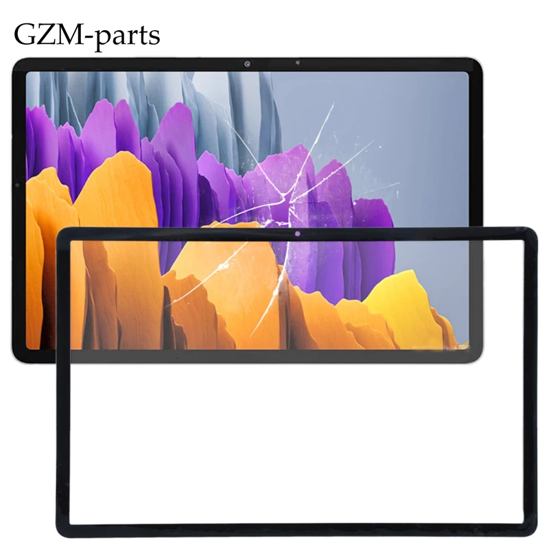 GZM-parts For Samsung Galaxy Tab S7 T870 T875 T876 T878 Front Glass (No Touch Digitizer) LCD Display Screen Outer Panel