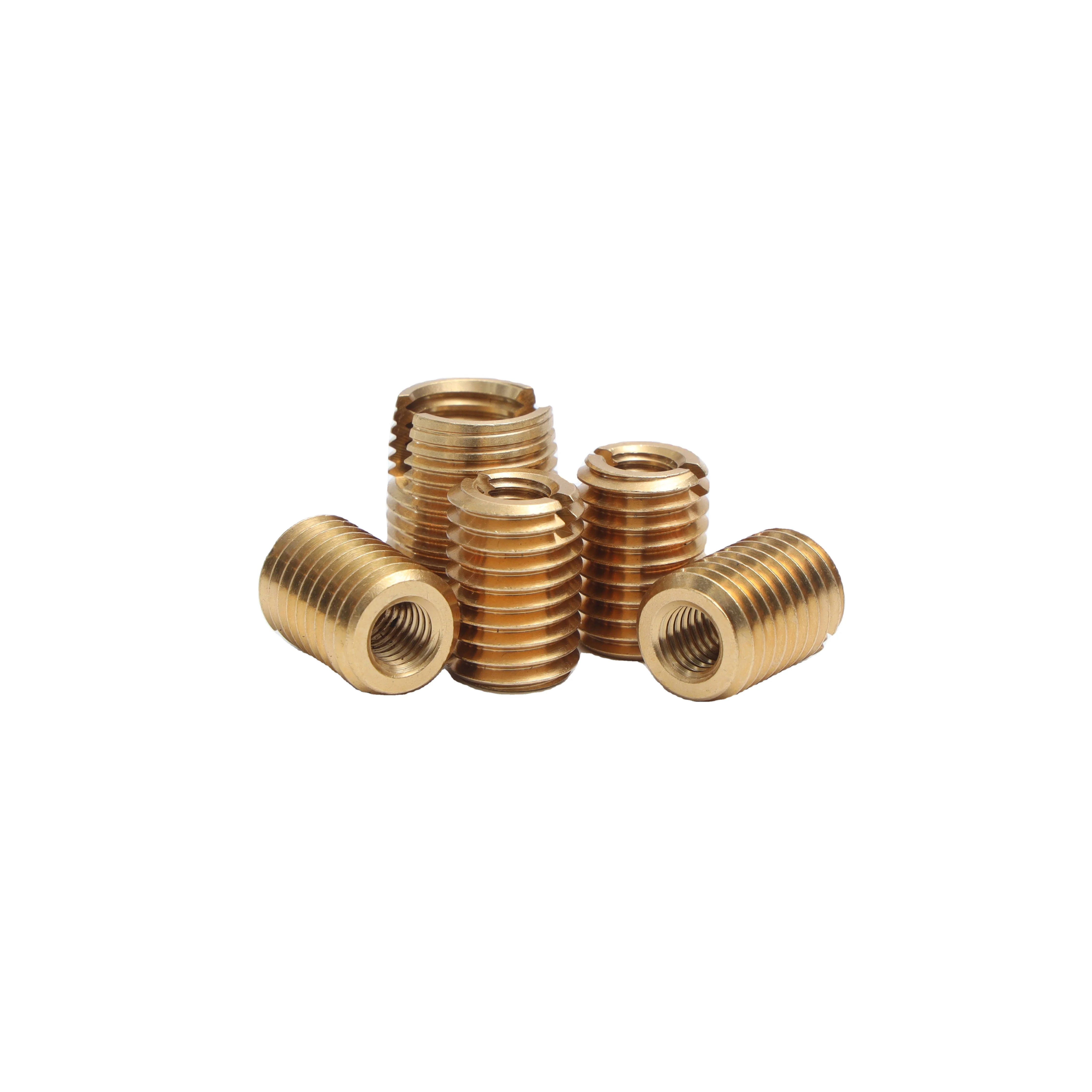 Brass self tapping threaded inserts