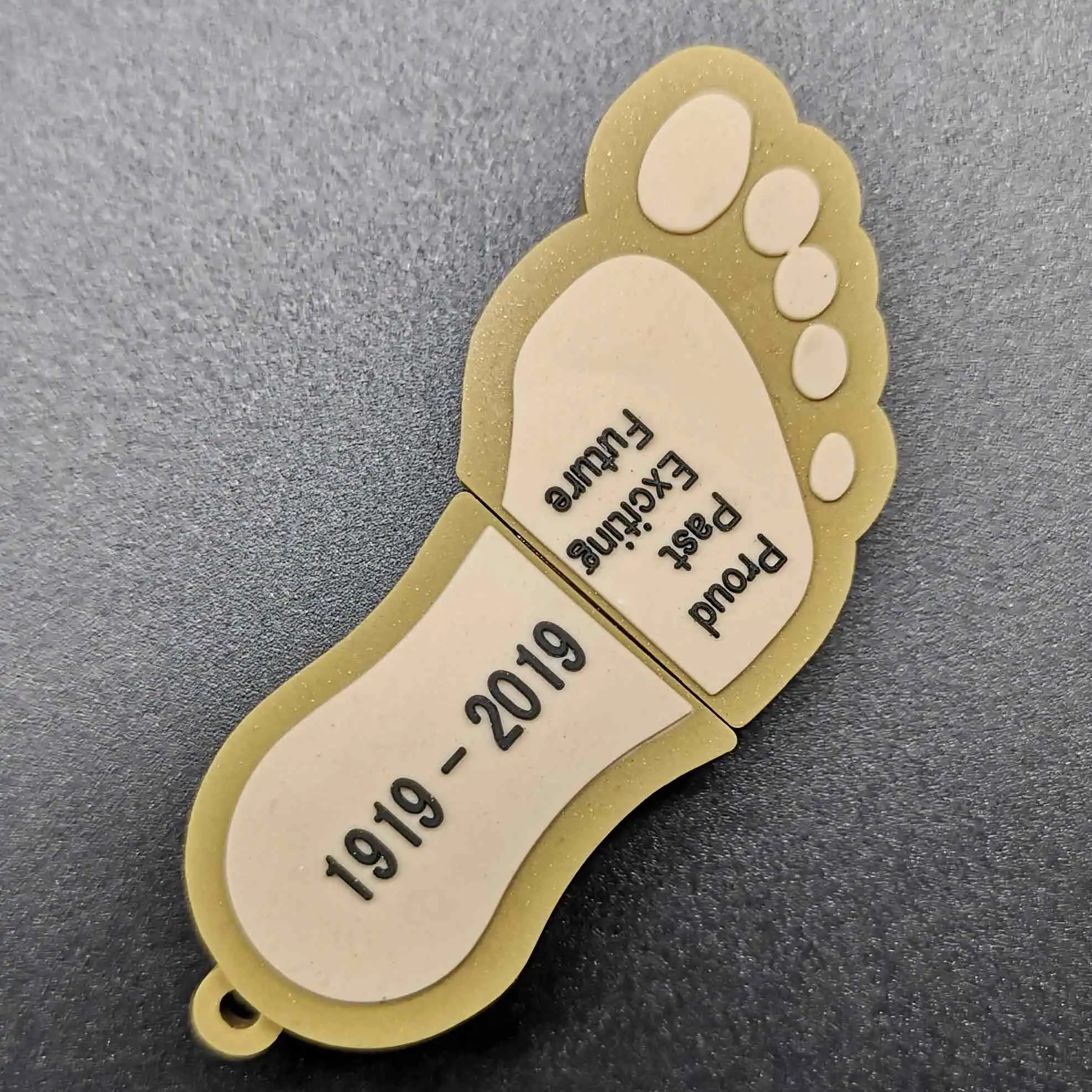 
New Arrival Eco-Friendly PVC Cartoon Foot Print USB Flash Drive Take Away Pen Drive High Speed USB 3.0 Promotional Gifts 