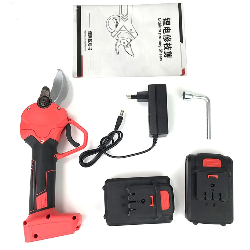 Household Garden Cutter 30mm Battery Powered Trees Pruning Shears Cordless Tool Lithium Electric Branch Scissors