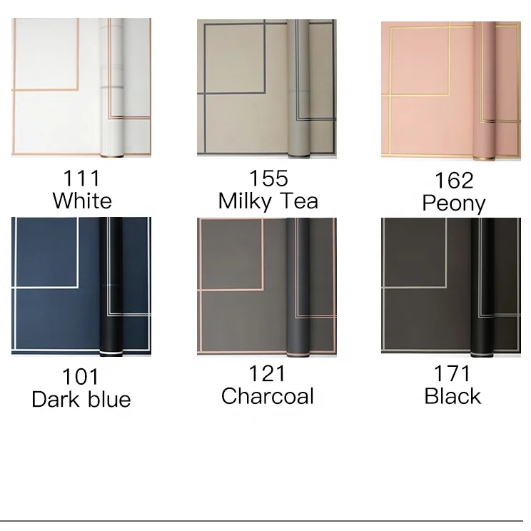 
Wavy Printed Flower Wrapping Korea Wholesale Plastic Waterproof Flower Wrapping Paper 