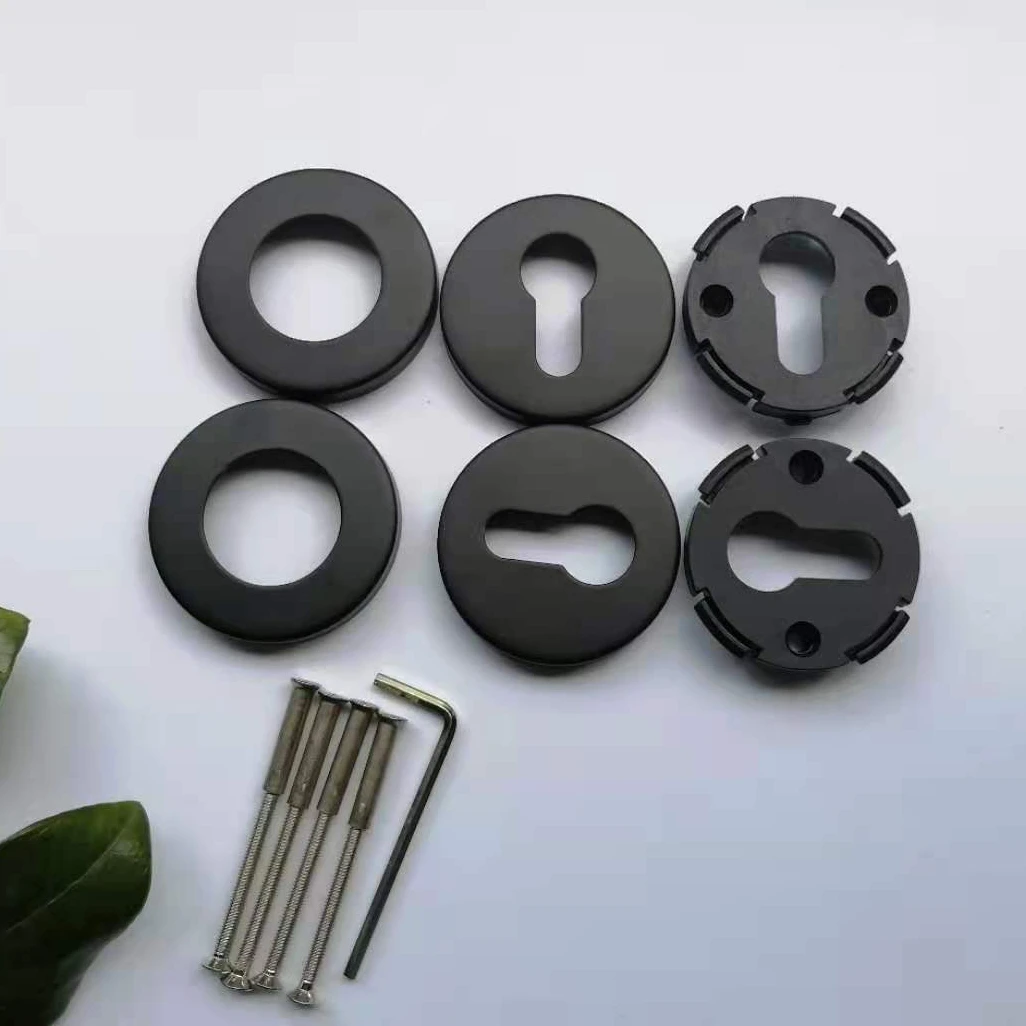 Black Matte Stainless Steel 304 Tube Lever Type Hollow Door Handle