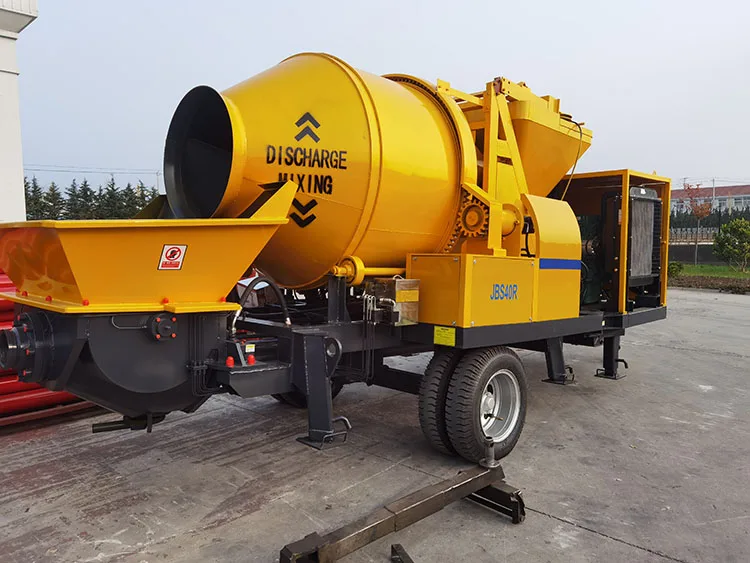 Портативный Бетономешалка JBS40R с насосной машиной цена