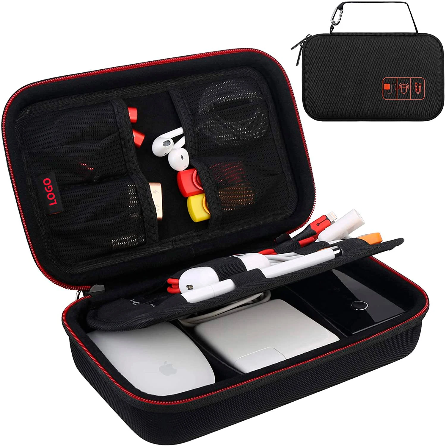 Portable High Quality EVA Case Storage for Apple Mac Mini Accessories USB Travel Pouch