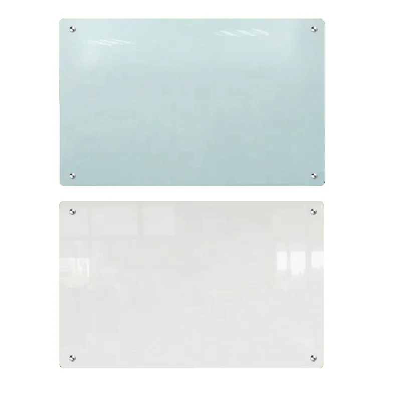 Customized Size Magnetic Tempered Glass Whiteboard Dry Erase Glass Pure Whiteboard