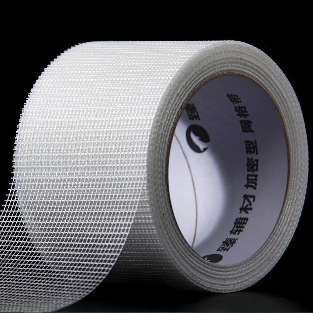 Fiber Reinforced Concrete Waterproof Fiberglass Mesh Tape Drywall Self Adhesive Fiberglass Drywall Mesh Joint Tape