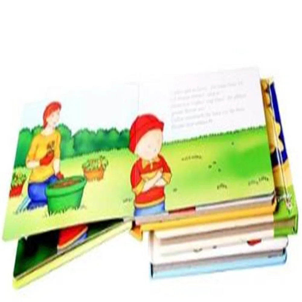 Guangzhou custom color eco-Friendly picures story kids baby board book printing
