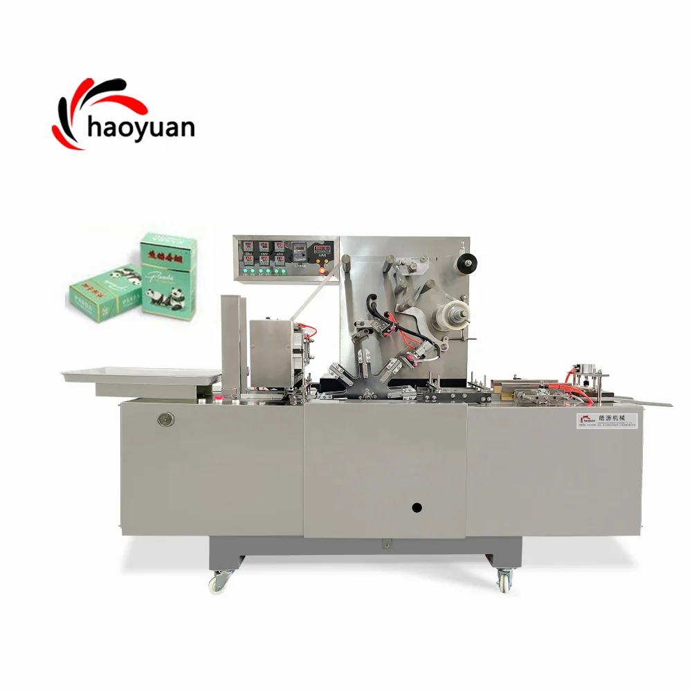 HY-350 high speed TOP Candy Automatic 3D Cellophane cosmetic cream lotion toothpaste Packing Bar Soap Wrapping Machine