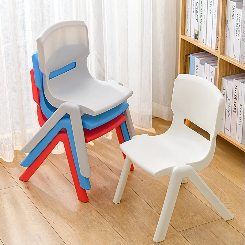 Amazon hot selling kids chair multiple color stackable chairs set smooth rounded edges